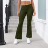Women's Fashion Color Slim Fit Slim Reverse Waist Low Waist Elastic Waist Flare Pants