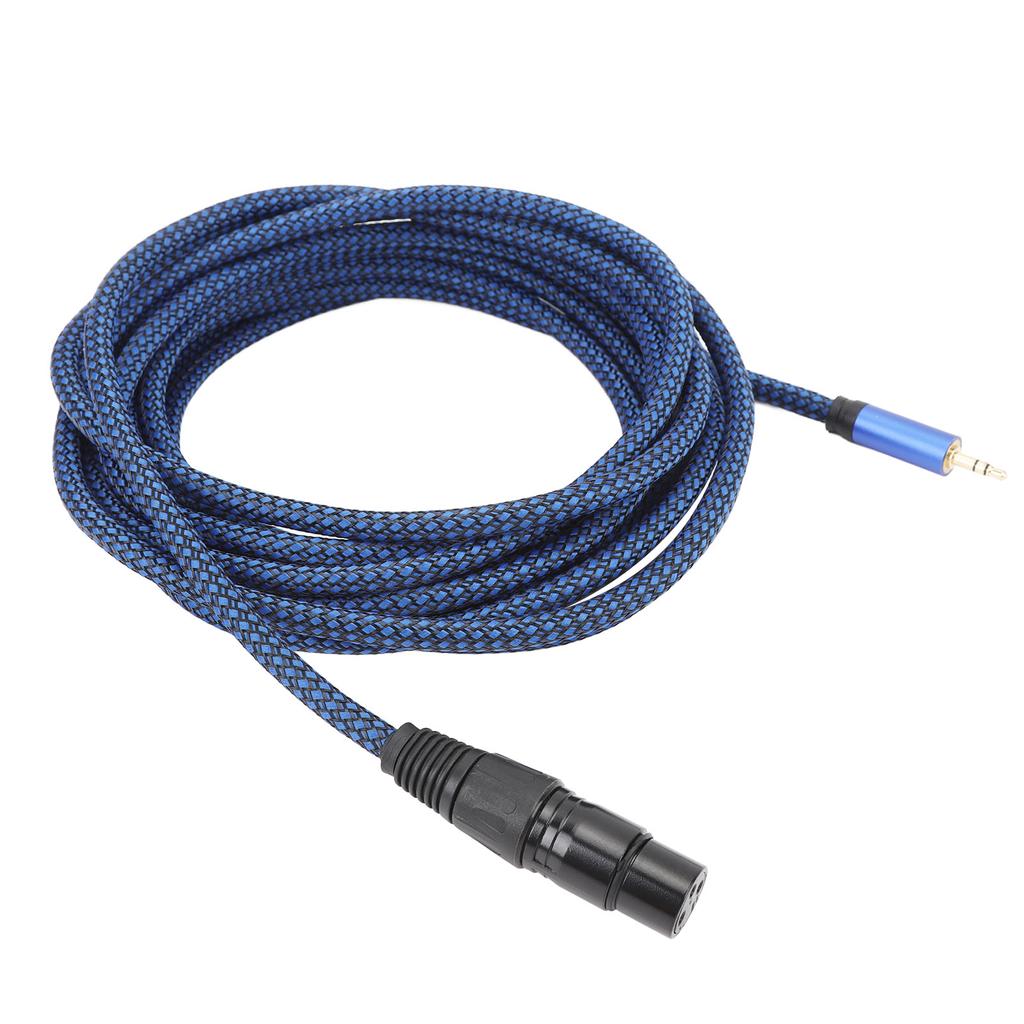 3.5mm To XLR Cable Male To Female 22AWG Shielded XLR Sound Cord for Microphone Mixer Sound Card