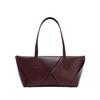 2025 Fashion Minimalist Large-Capacity Tote with Woven Detail, Retro Style, High-End Zipper