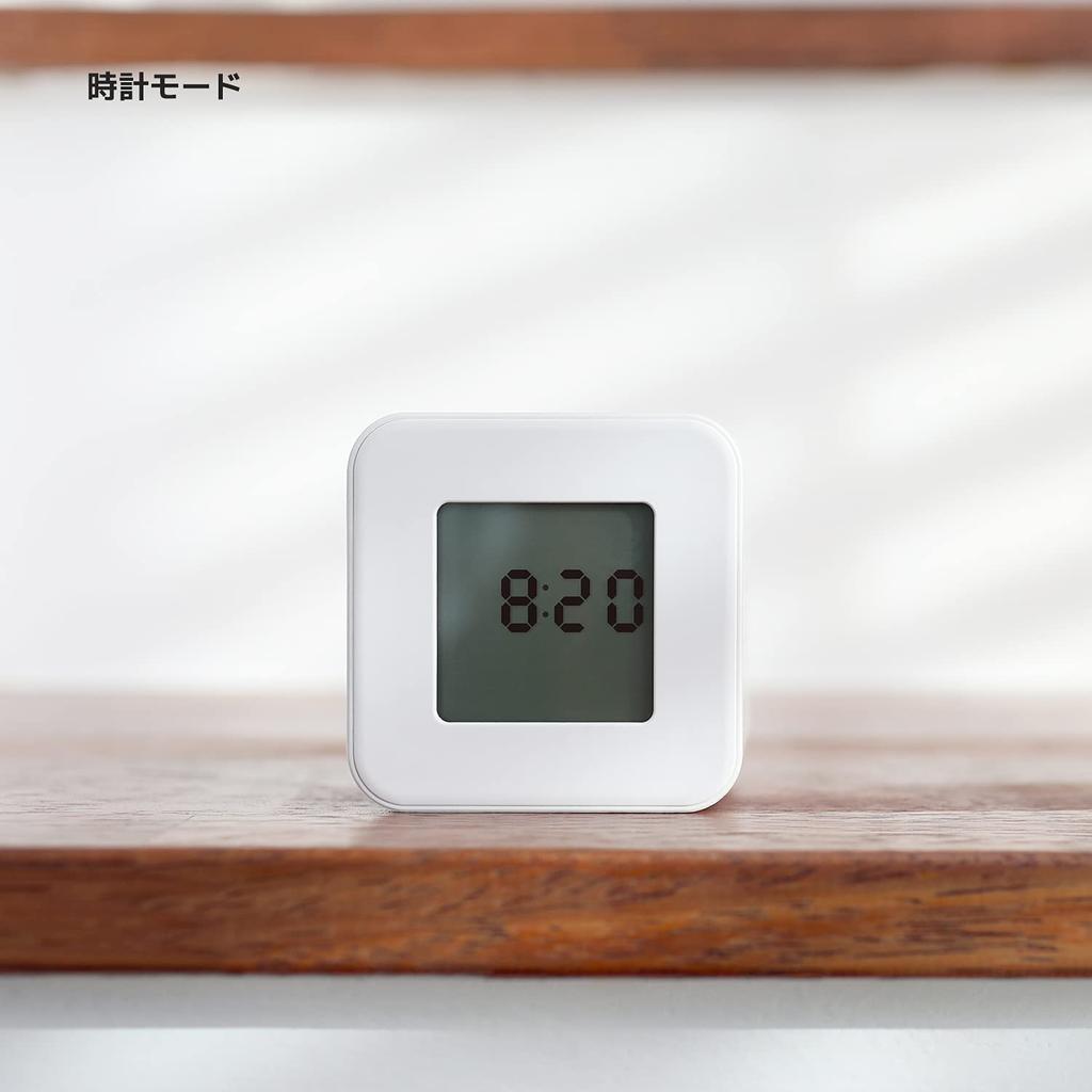 Mooas Multi-Cube Timer/Rotating Timer, Simple Operation, Clock & Alarm (Yellow)