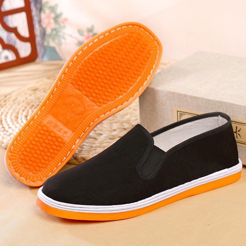 Pantofi vulcanizați din cauciuc pantofi din pânză pantofi vechi Beijing lucrați manual pantofi de lucru lasagna rezistenți la uzură respirabili cu vârf rotund talpă de cauciuc pantofi din bumbac