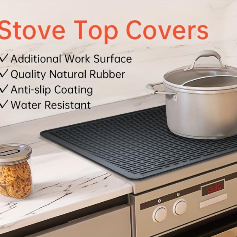 Covoraș de acoperire superioară a aragazului electric din silicon Covoraș pentru plită din ceramică, capac de plită din sticlă rezistentă la căldură, protector plat pentru plită RV