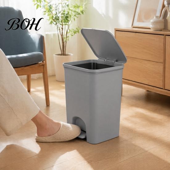 Space Saving Trash Can for Cabinet Gaps Slim Can, with Pedal Step Design, Touchless Odor Proof Wastebasket, Efficient Utilization Garbage Bin