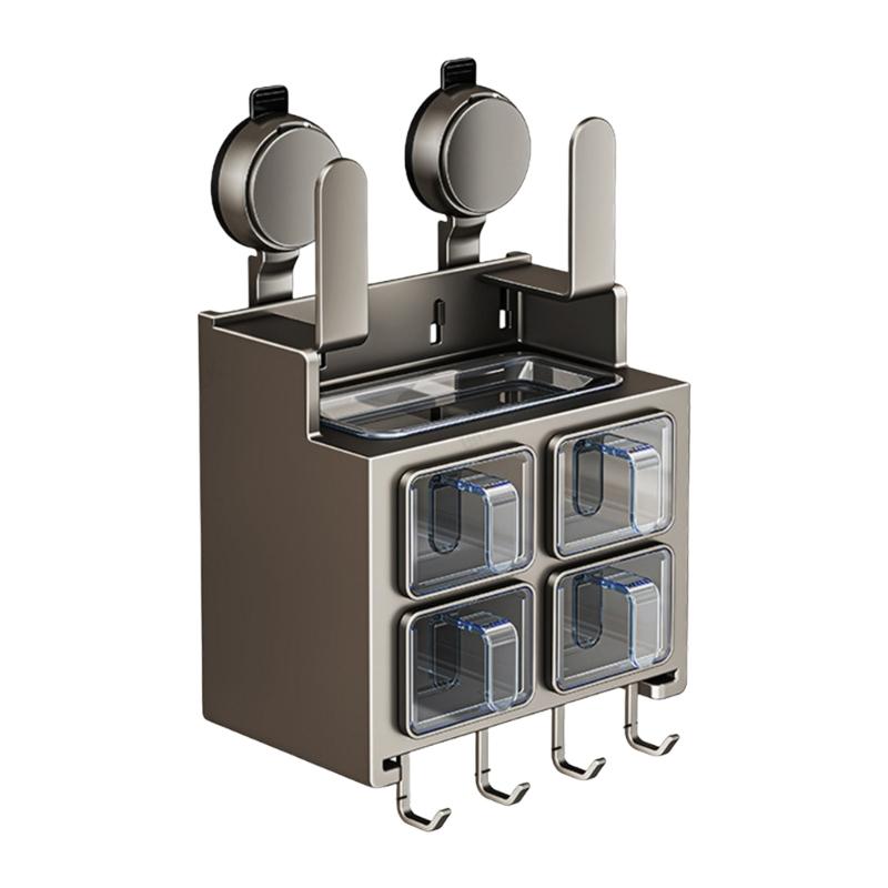 Adhesive Kitchen Storage Rack Space Efficient Utensil Wall Mounted 4200₽