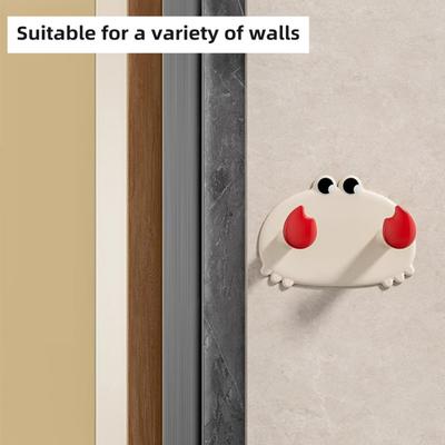 Badezimmer Handtuchhalter Aufbewahrungshaken Starke Tragfähigkeit Einfache Installation Cartoon Krabbenförmiger Wandhaken