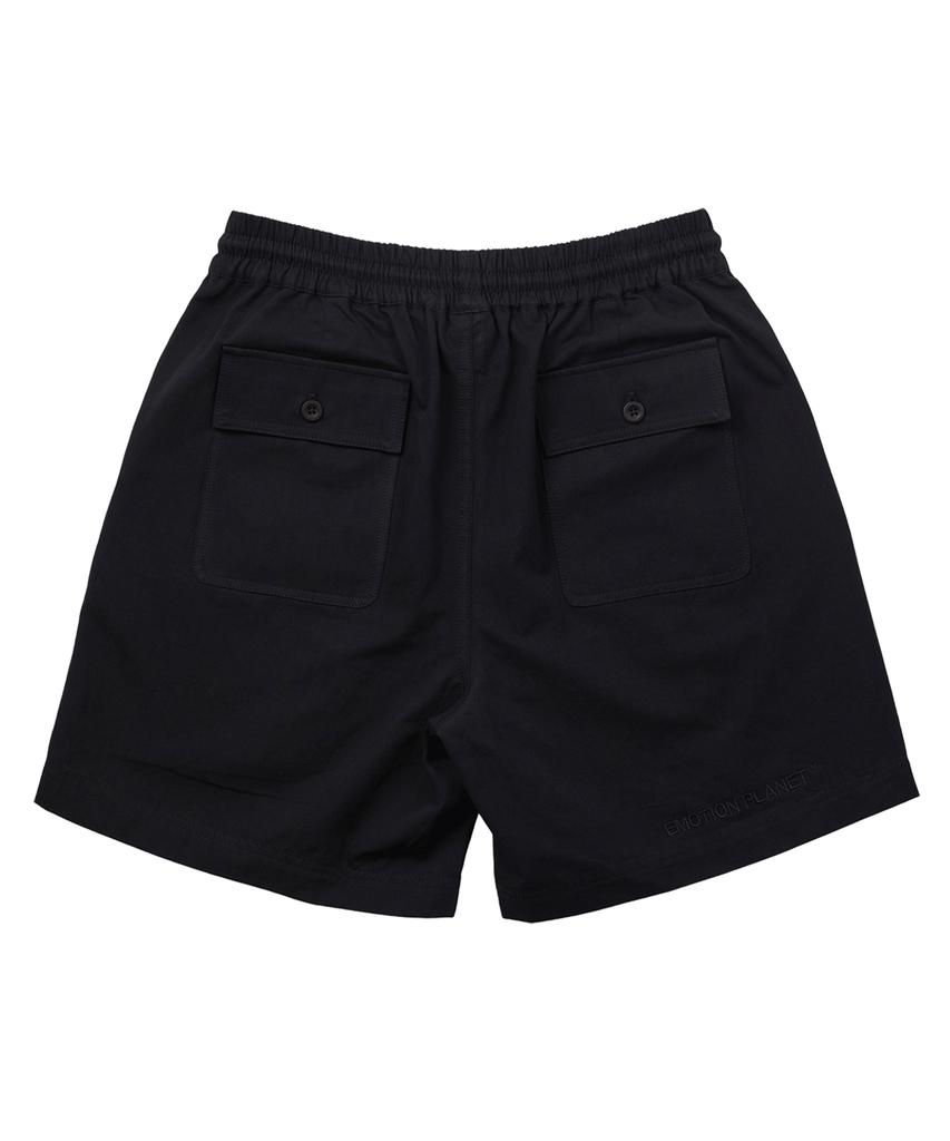 EMOTION PLANET Fake Cargo Shorts (Black)