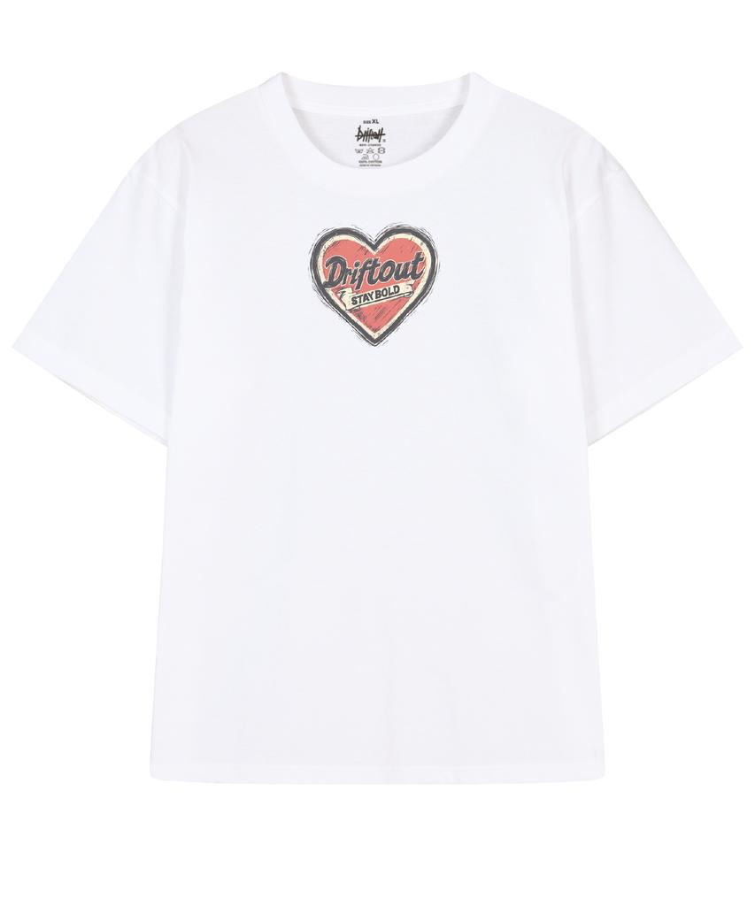 DRIFTOUT Stay Bold Layer Heart Short Sleeve T-Shirt (3 Colors)