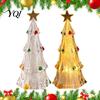 Gift for Relatives And Friends Lighted Christmas Tree Ornaments, Mini Xmas Night Light, Battery Operated Bedroom Decoration Light Table Lamp,