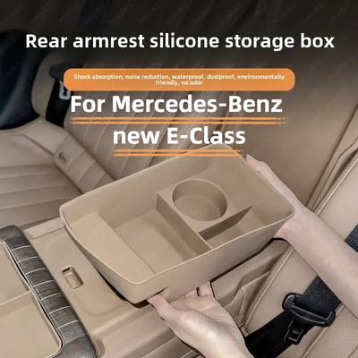 Anwendbar für 24 Mercedes-Benz neue E-Klasse E300L E260L Armlehne hinten Silikon Aufbewahrungsbox W214 Aufbewahrungsbox