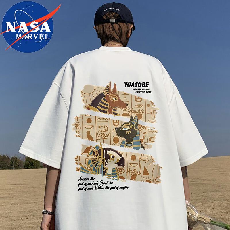 Мужская свободная футболка с коротким рукавом NASA MARVEL XL