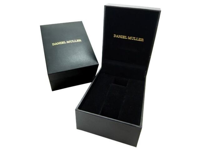 DANIEL MULLER Watch All Stainless Steel Chronograph Men's Watch DM-2003BK NEW