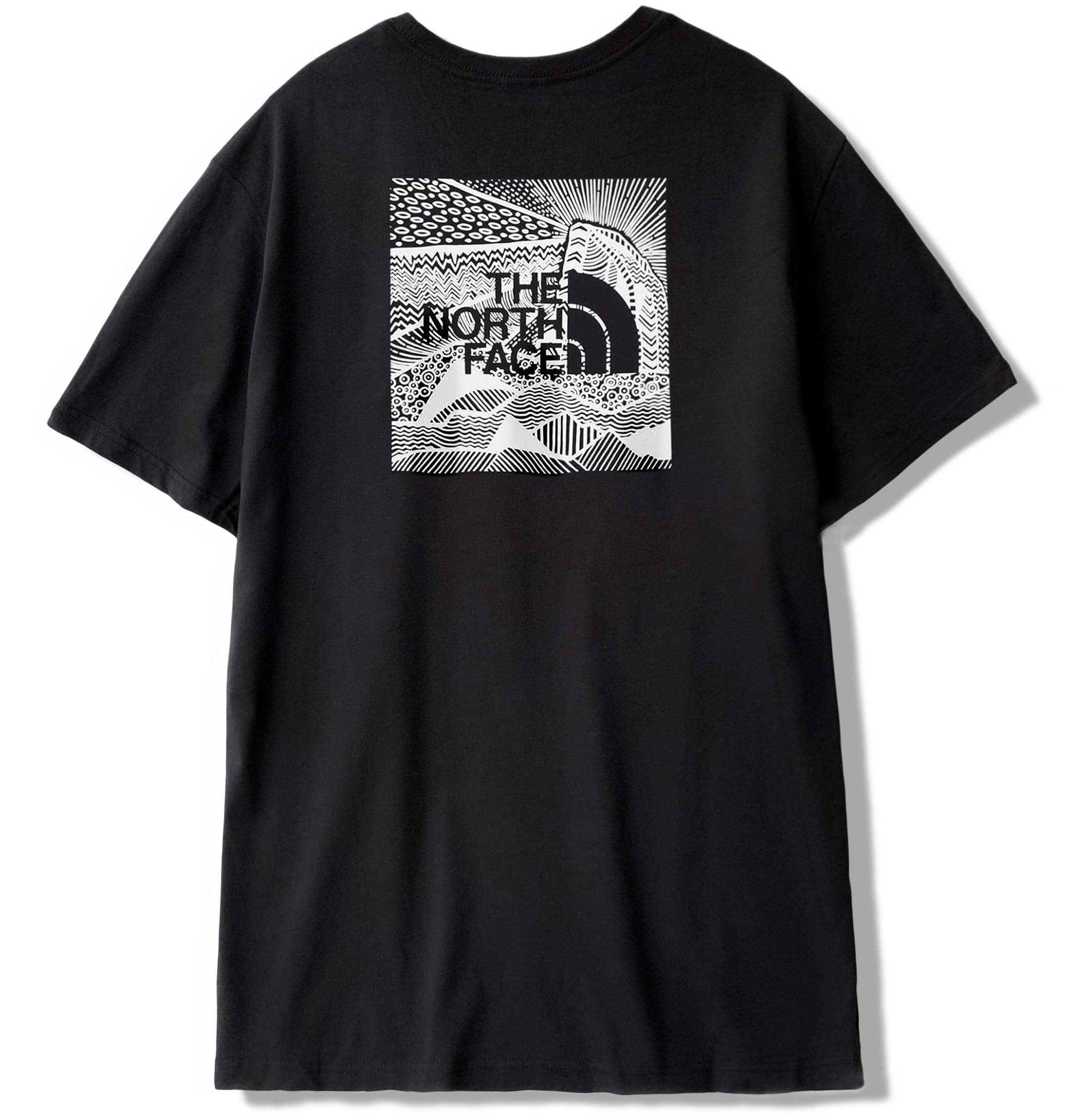 

North Short Sleeve with Back Print Box Logo Box NSE Celebration Black TNF Black Size L [The Face] Men s T-Shirt Tee, [Used]