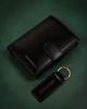 Gift Set: Men's Leather Wallet and Keychain - Peterson