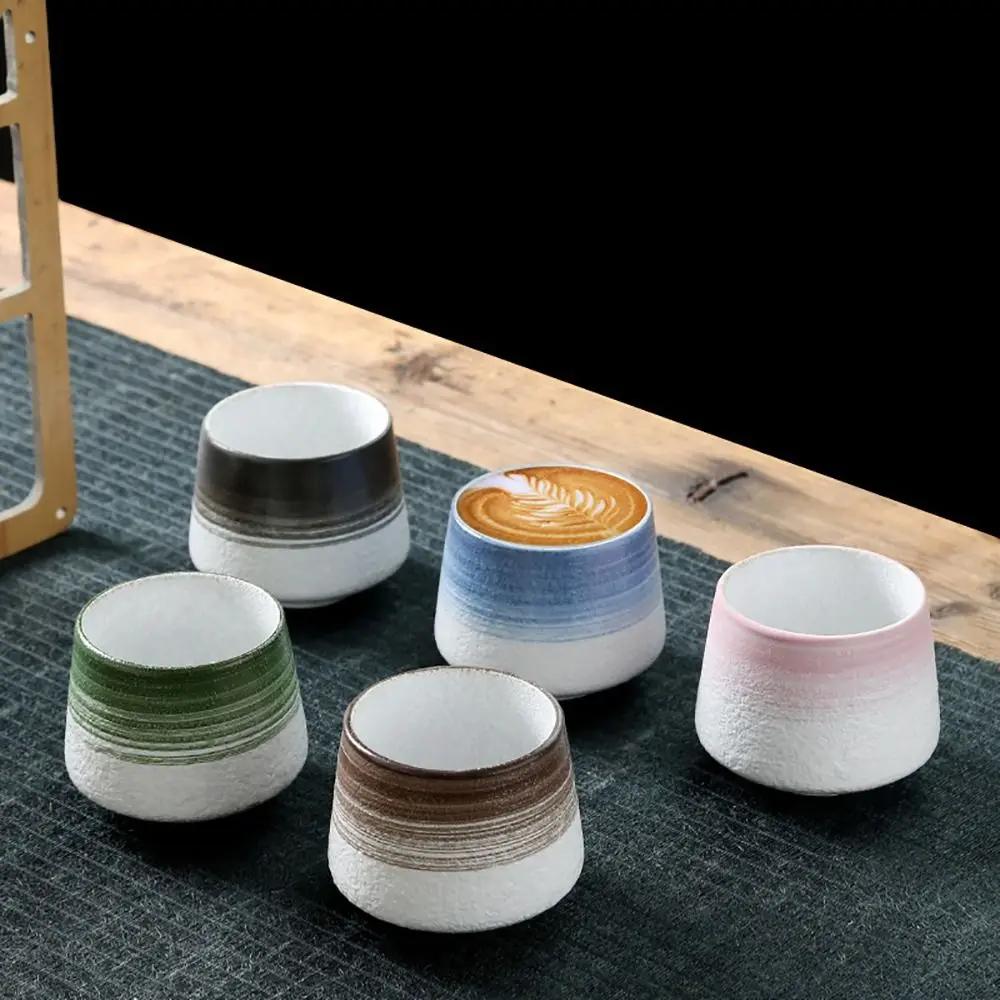 1 szt. Retro japoński styl ceramiczny kubek do kawy grube ceramiczne kubki do wody ceramika popołudniowa herbata kubek do herbaty śniadanie kubek do mleka 200 ml