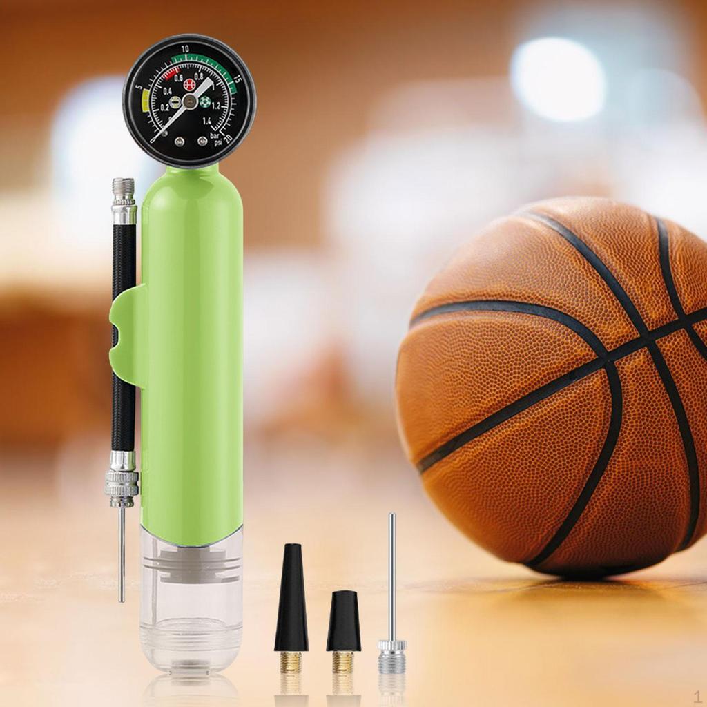 Bollpump med tryckmätare Basket Regntålig, Yogaboll, Sporttillbehör, Hand