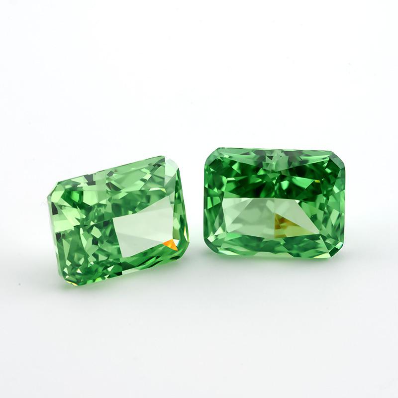 9A Ice Flower Cut Artificial Gemstone (6*8~8*10mm) for DIY Inlay Jewelry Rings & Necklaces 4*6mm 1 piece