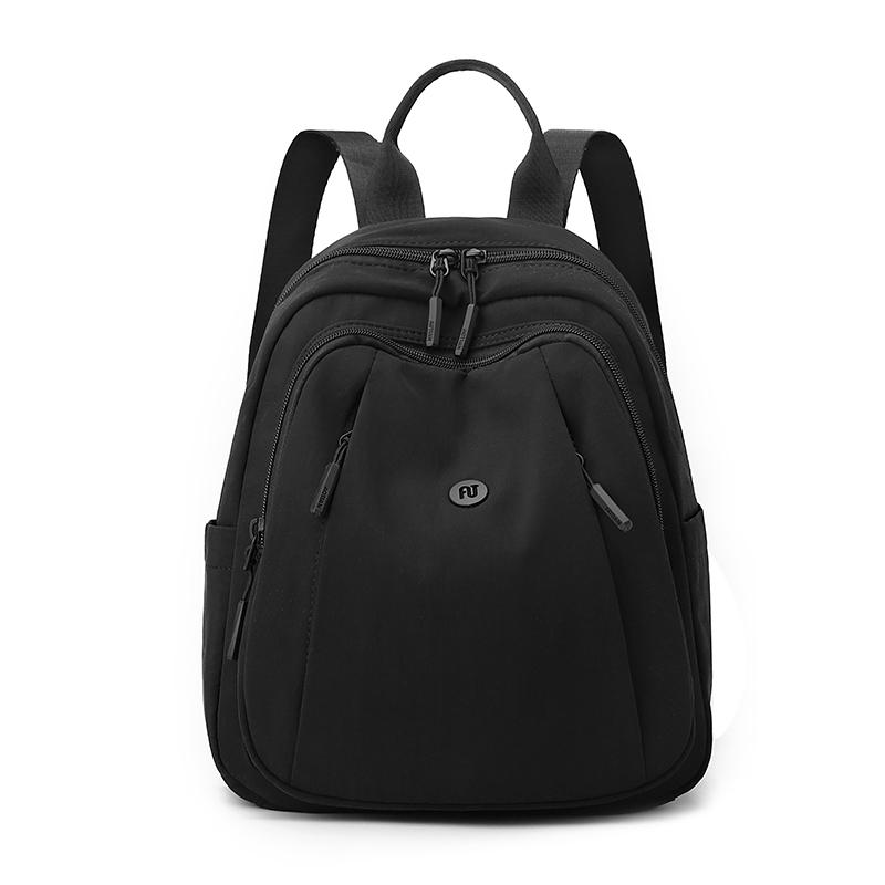 Solid Color Women's Backpack Student Schoolbag