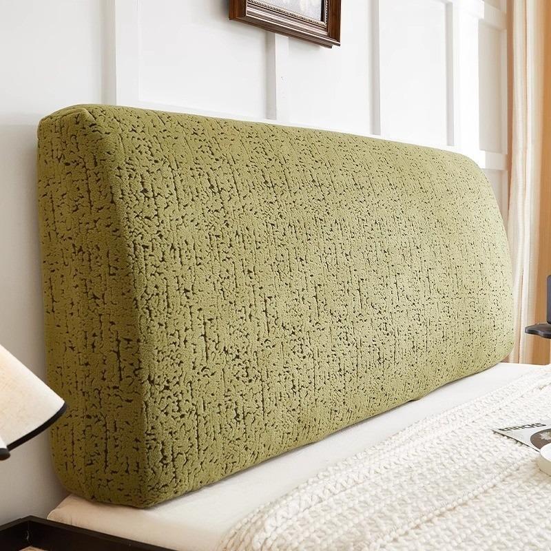 Comfort All-inclusive Bed Backrest Cover Jacquard Bed Headboard Cover Elastic Retro Style Bed Head Slipcover In Bedroom Decor
