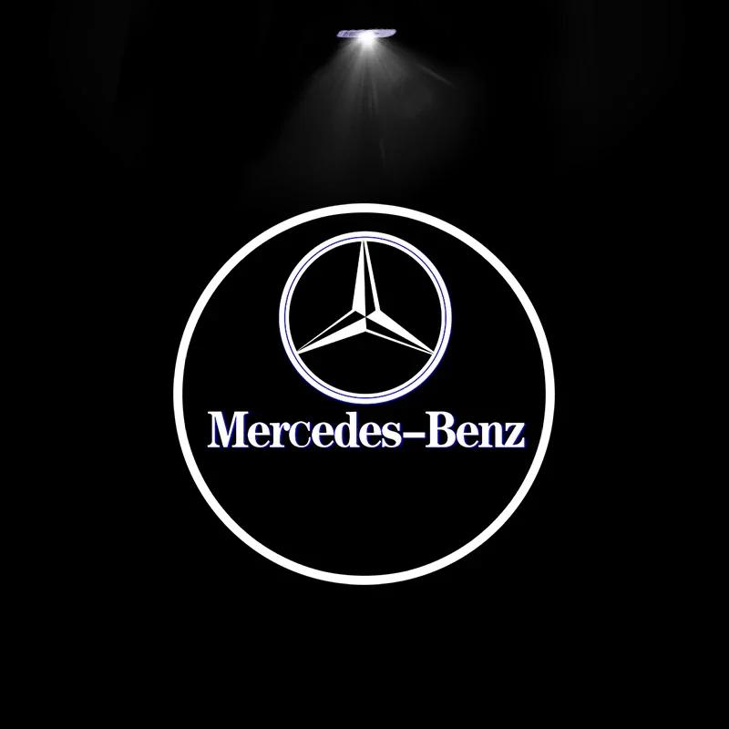 2 Stück Auto Tür Willkommenslicht Logo Emblem Für Mercedes Benz A C E GLC GLA GLE GLB Klasse W177 W205 W212 W213 X253 X156 W166 X247