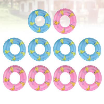 10 Adet Yardım Şamandıra Halkaları Yüzme Çocuk Yüzme Şişme Bebek Oyuncakları Mini Çocuklar İçin
