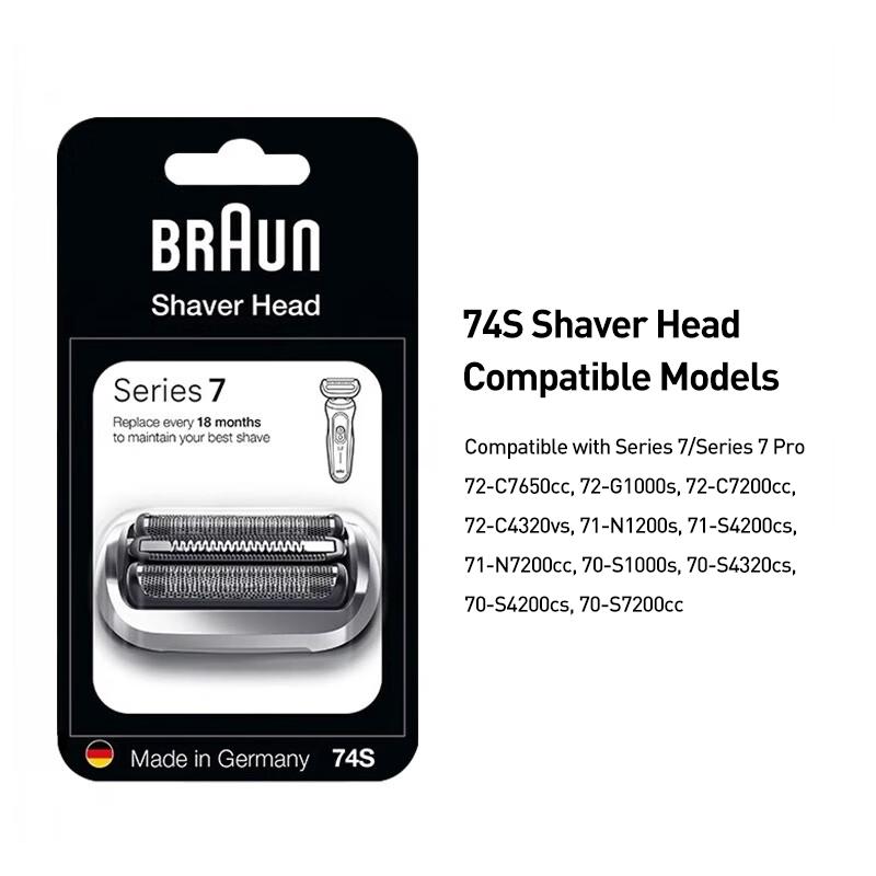 Braun 74S Shaver Head for Braun Series 7, Series 7 Pro Electric Shavers