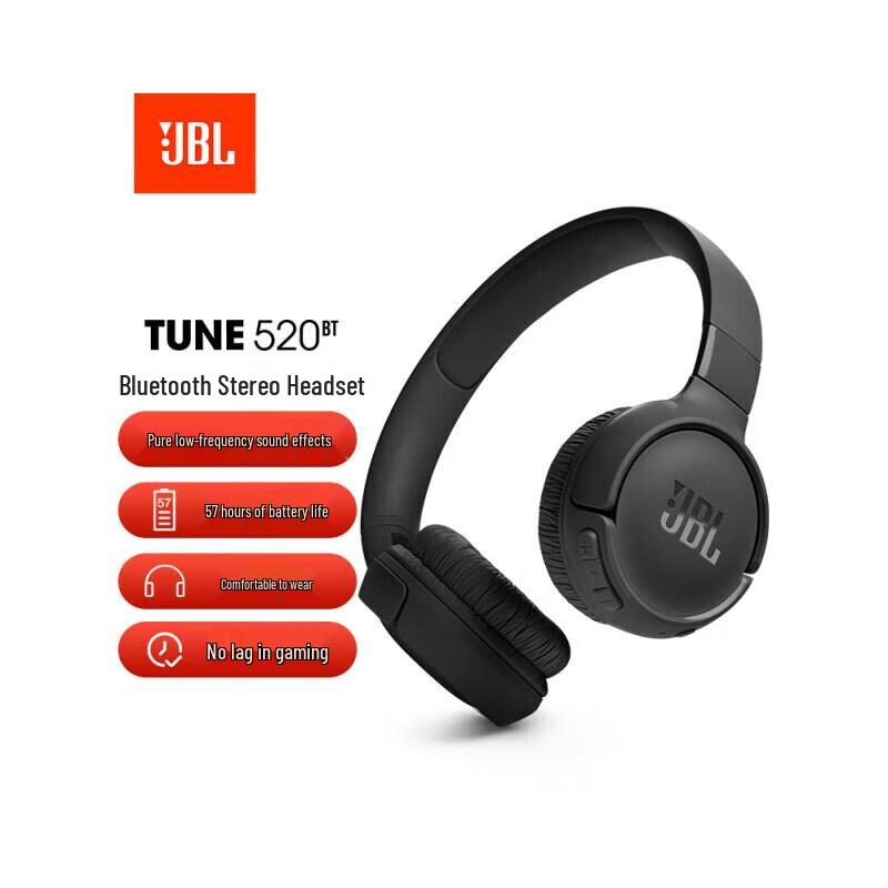

JBL Tune 520BT Wireless On-Ear Headphones