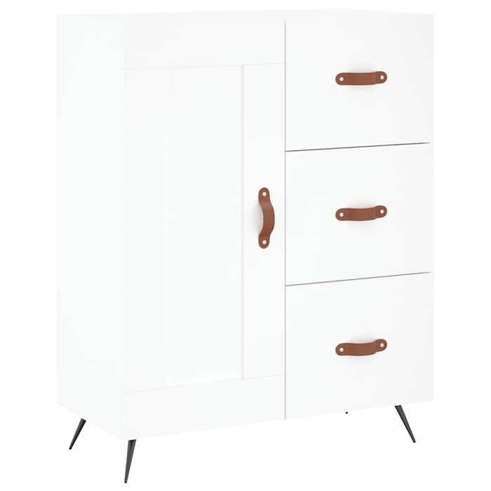 VidaXL Buffet blanc 69,5x34x90 cm bois d'ingénierie 830228
