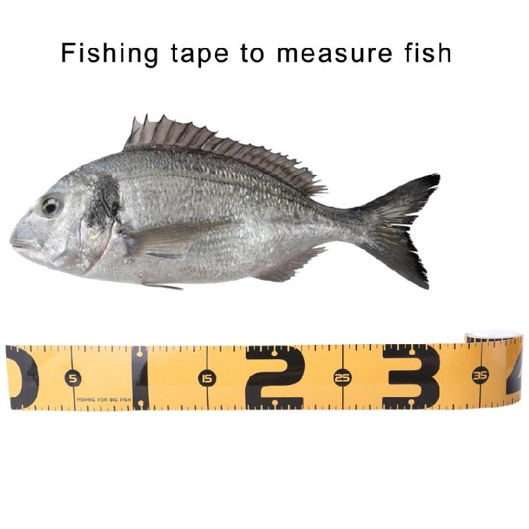 Foldable Fishing Measurement Tape Waterproof Fish Measuring Ruler Sticker Decals Tape Fish Ruler Sticker Easy to Use