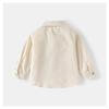 Boys' Casual Cotton Long Sleeve Stand Collar Shirt for Spring Everyday Wear