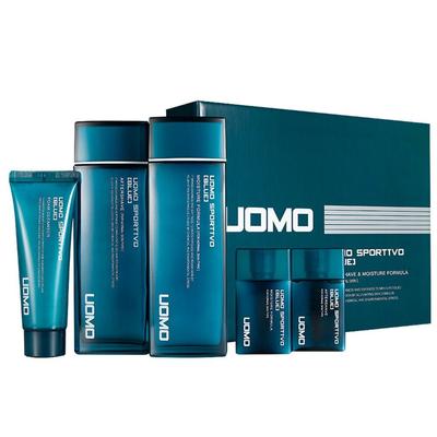 UOMO Sportivo Blaues 5-teiliges Set Herrenkosmetik