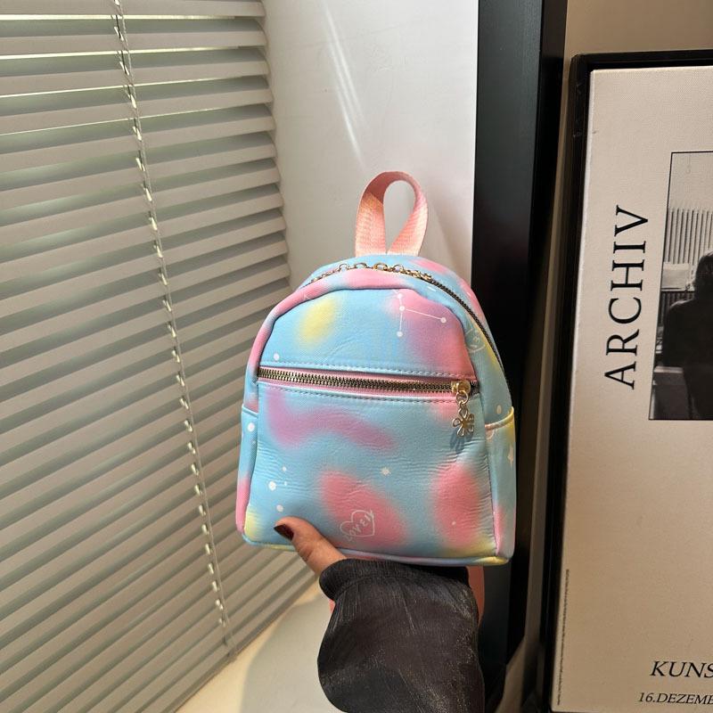 

Trend fresh and beautiful texture summer new popular exquisite color backpack female синий