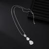 Fashionable Light Luxury Irregular Geometric Alloy Pendants Women's Long Necklace Clothing Accessories Sweater Chain