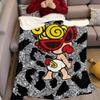 H-Hysteric-s M-Mini Flannel Blanket Warm Soft Halloween Christmas Couch Warm Cozy Decorative Decor Gift for All Season