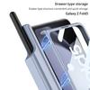 Magsafe Magnetic Hinge Pen Holder Stand Case For Samsung Galaxy Z Fold 6 5 4 3 With Screen Protector Film Cover For Fold6 Fold5