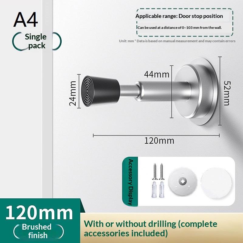 Hydraulic Buffer Door Stopper Wall Mounted Silent Non-Slip Door Bumper for Home Living Room Dining Room Doors
