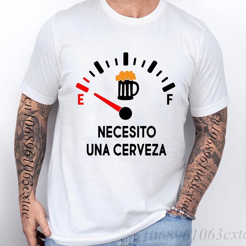 I Need Beer Print T-shirts Summer Fashion Men's Clothing Comfortable Breathable T-shirt Street Casual Fashion Men's Street Wear