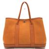 Garden Party TPM Tote Bag Hand Bag Leather/Canvas Orange