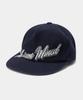 MAISON MINED Script Type Applique Ball Cap Navy