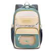 Junior High School Student Schoolbag Children Contrast Color Backpack Women's Large Capacity Backpack
