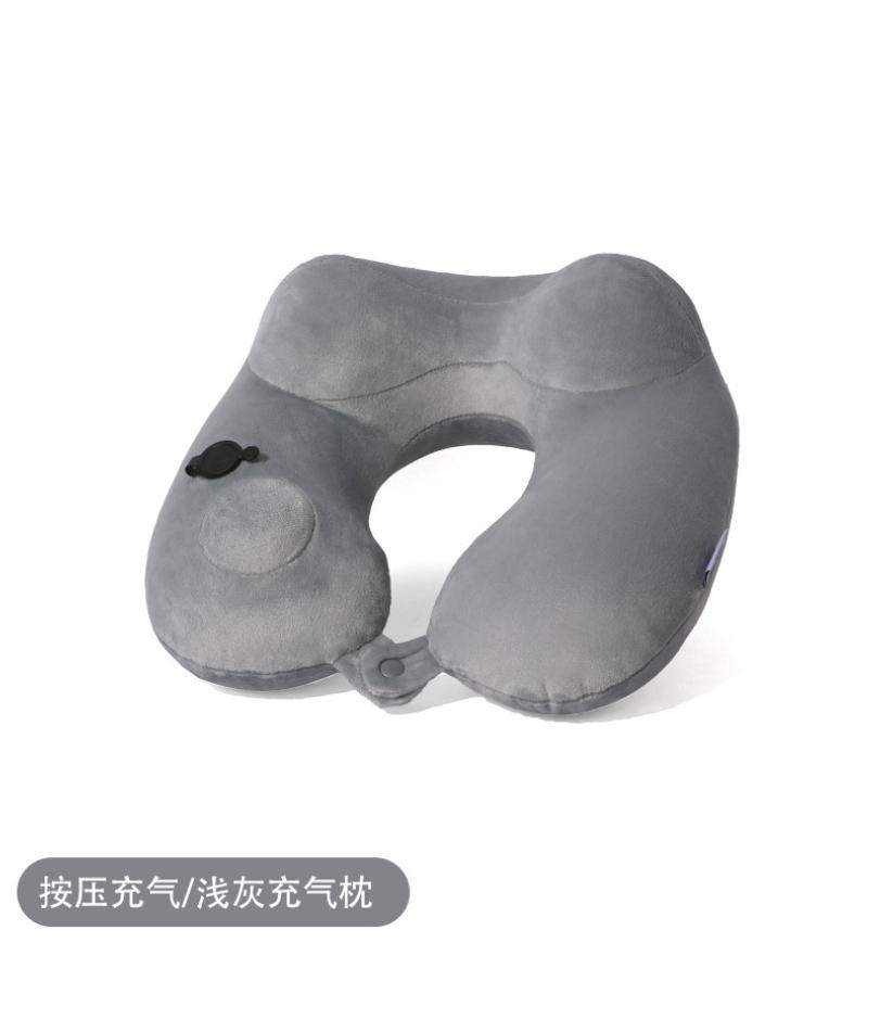 Inflatable U-Shaped Pillow Hump Ergonomic Headrest Outdoor Portable Neck Support Pillow Travel Essential Foldable