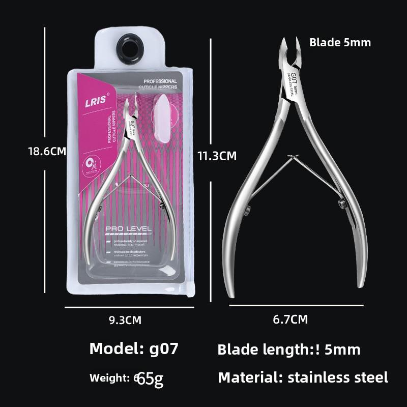 Edelstahl Nagelhautzangen, Professionelle Nagelhautscheren für Maniküren und Pediküren, Präziser Hangnail-Entferner, Entferner für abgestorbene Haut