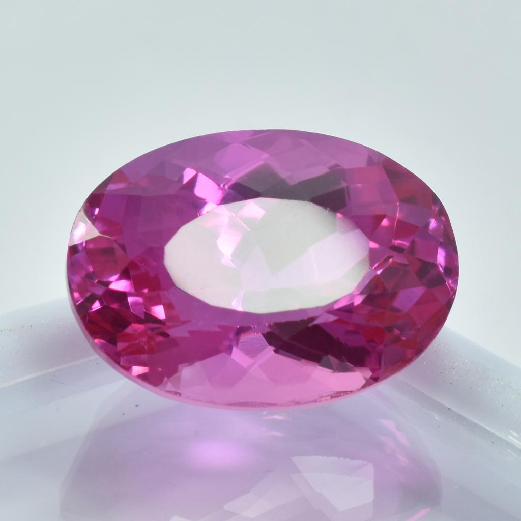 Natural Pink Sapphire OVAL Cut 23.20 Ct CERTIFIED Excellent Loose Gemstone