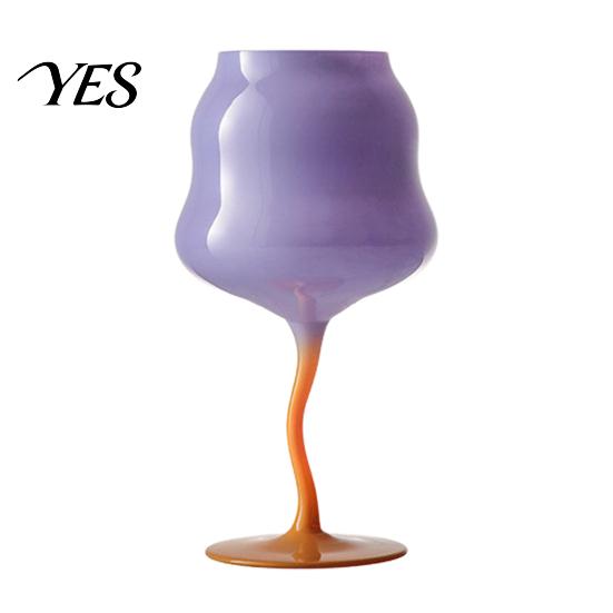 Bicchiere Tazza Calice Curvo con Base a Piede, Tazza Onda, Bicchieri Decorativi Creativi per Cocktail, Tazza con Base a Spirale Novità Strumento Calice da Bar per Vino Cocktail
