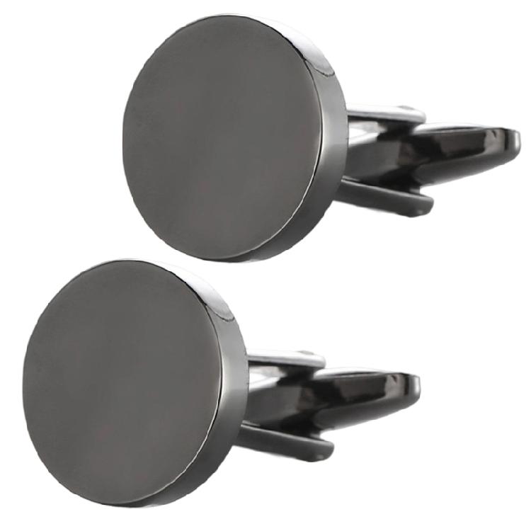 Round Cufflinks For Men Shirts Work Uniform Metal Cufflinks Decorative Shirt Cufflinks Cuffs Clip for Business Meeting