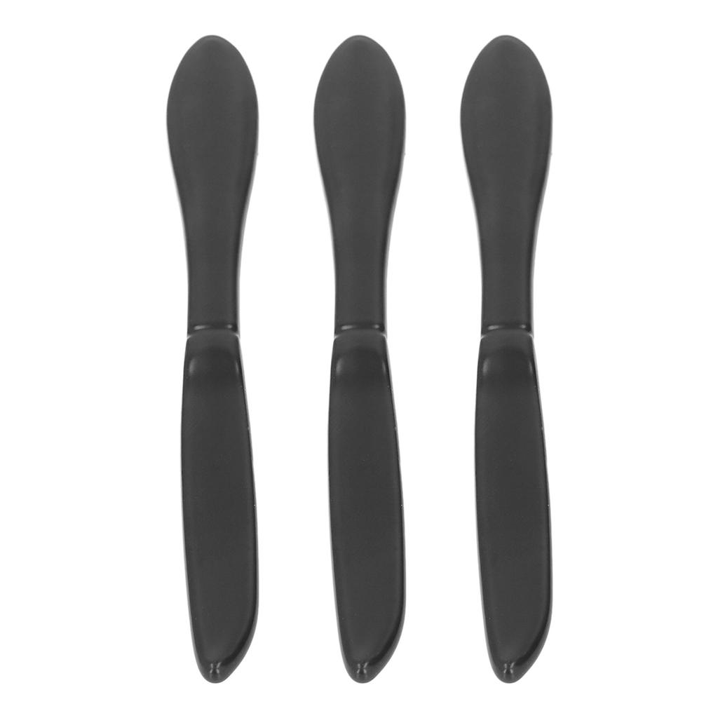 3er Set Türgriffe Verdickte Besteck Geschirr Geformte Schrankgriffe für Schublade Kleiderschrank Bücherregale Schwarz