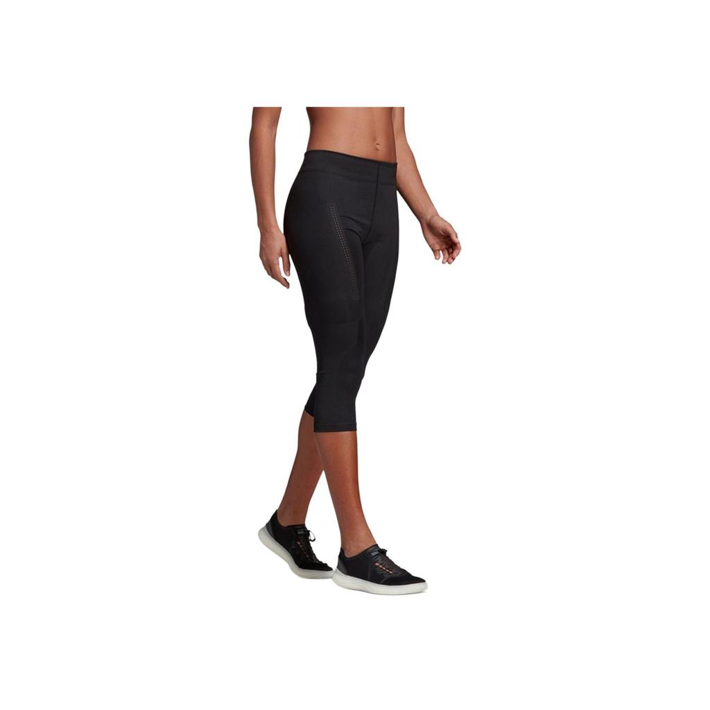 adidas Confortável Elegante Respirável Absorvente de Umidade Macio Amigável à Pele Ajuste Slim Treino Shorts Esportivos Sete Pontos Shorts Femininos Preto DT9298