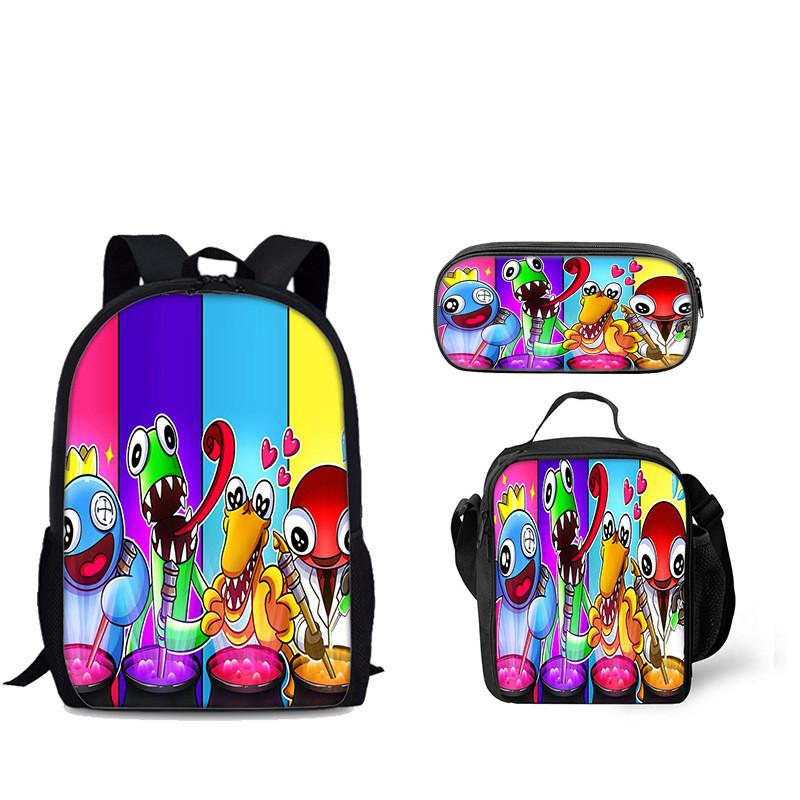 Regenbogen Freunde Rucksack Mit Kühlakku Brotdose Und Federmäppchen Für Den Täglichen Gebrauch