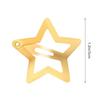 10 Pieces Metal Star Snap Hair Clips Silver Cute Small Hair Barrettes Non-slip Hollow Out Stars Hairclips for Kids Girls Women Hairpin Lovely Star