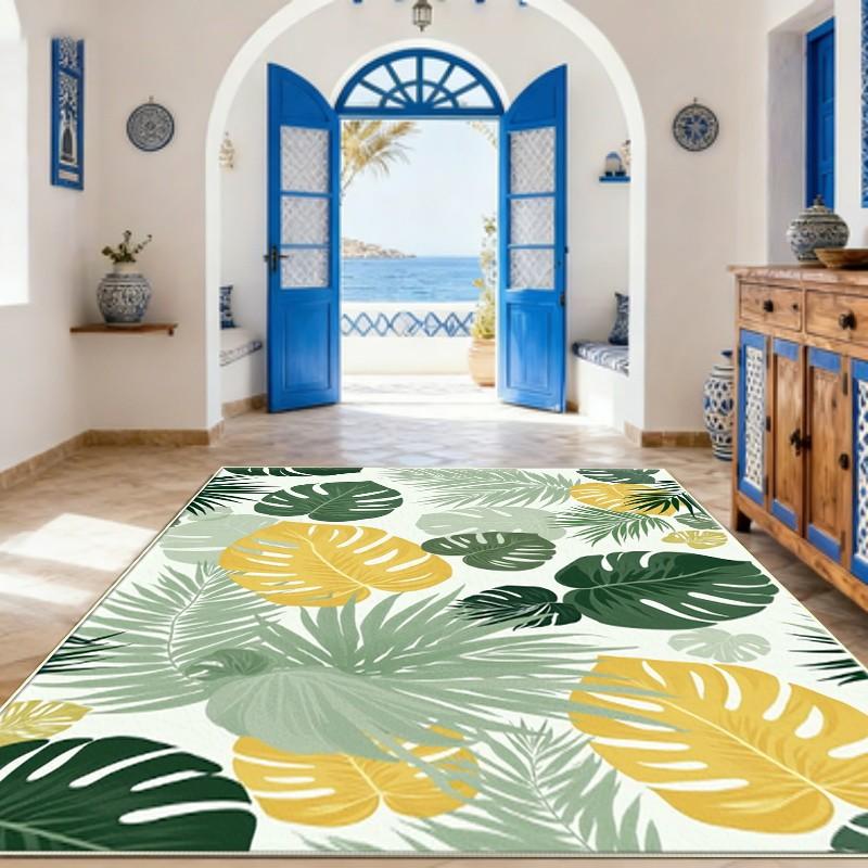 Luxury Navy Blue Gold Area Rug Vintage Baroque Ornate Design For Bedroom Dining Room And Elegant Classic Home Decor