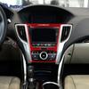 LHD Car Center Console Panel Frame Accessories Real Soft Carbon Fiber Sticker For Acura TLX 2015 2016 2017 2018
